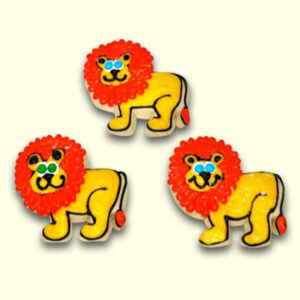 Lion Shaped Decorated Cookie Collection