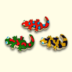 Gecko Shape Decorated Cookie Collection