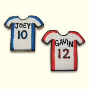 Team Jersey Shaped Decorated Cookie Collection - Customizable