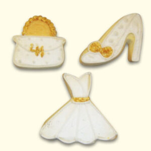 Fashion Dress, Purse and Shoe Shape Decorated Cookie Collection