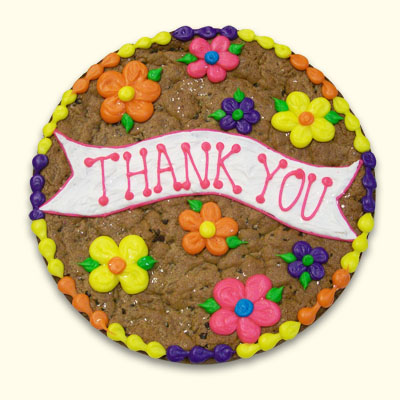 Thank You Giant Chocolate Chip Cookie Cake - Customizable - Wonderland ...