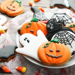 Halloween Shaped Decorated Cookie Collection